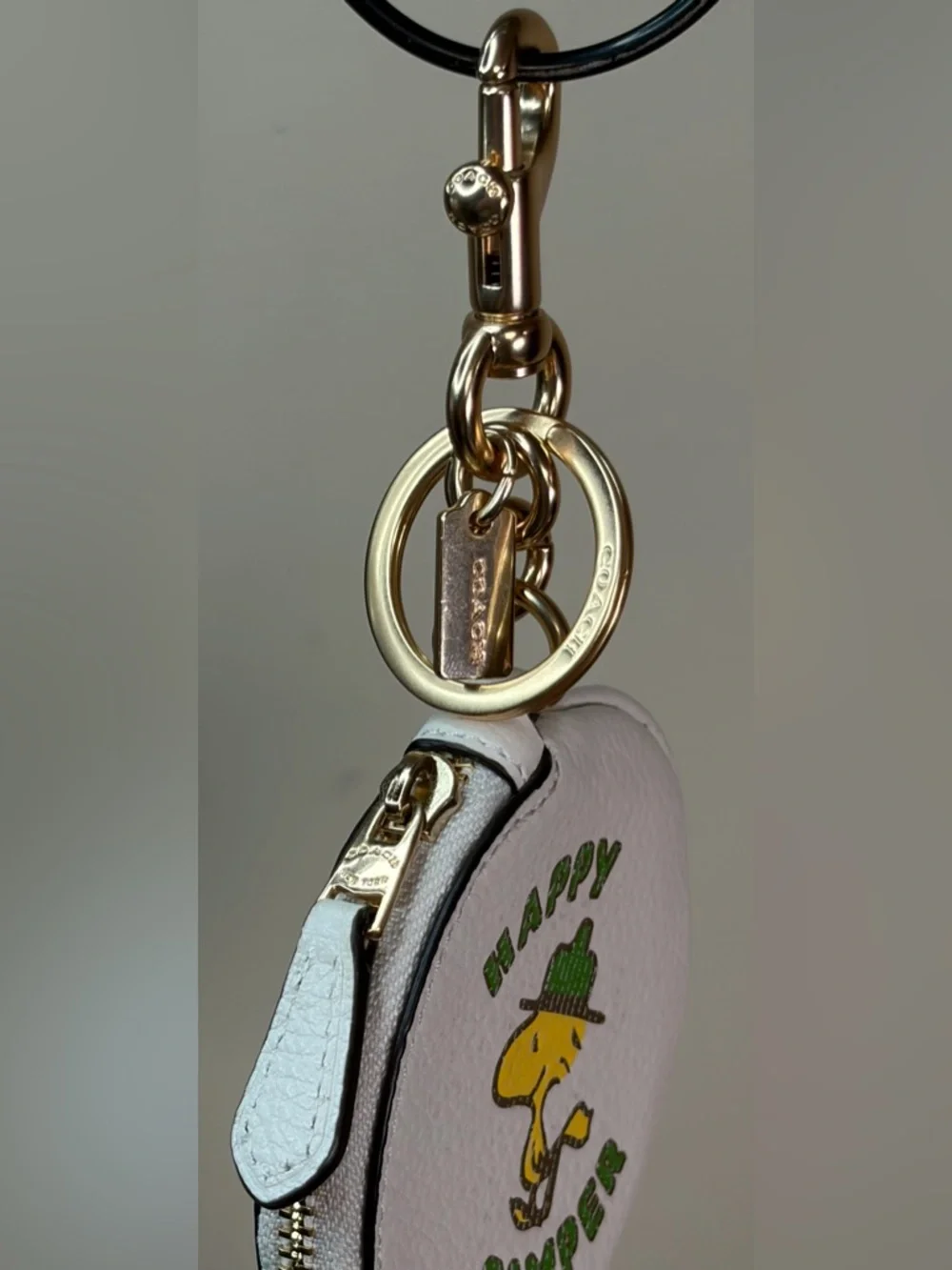 Coach x Peanuts Woodstock LE Circular Pouch Bag Charm C4318 NWT - Picture 4 of 12